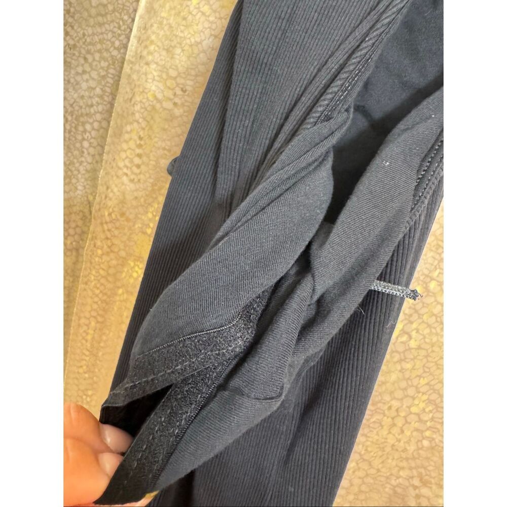 Old Navy Black Fitted High-Neck Rib-Knit Maxi Dress S/M - Picture 7 of 9
